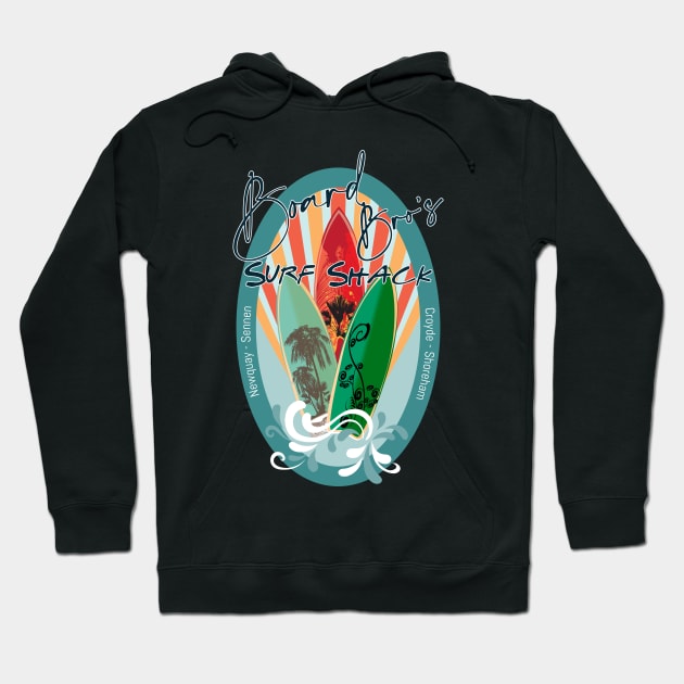 Board Bro’s Surf Shack Hoodie by Randomart